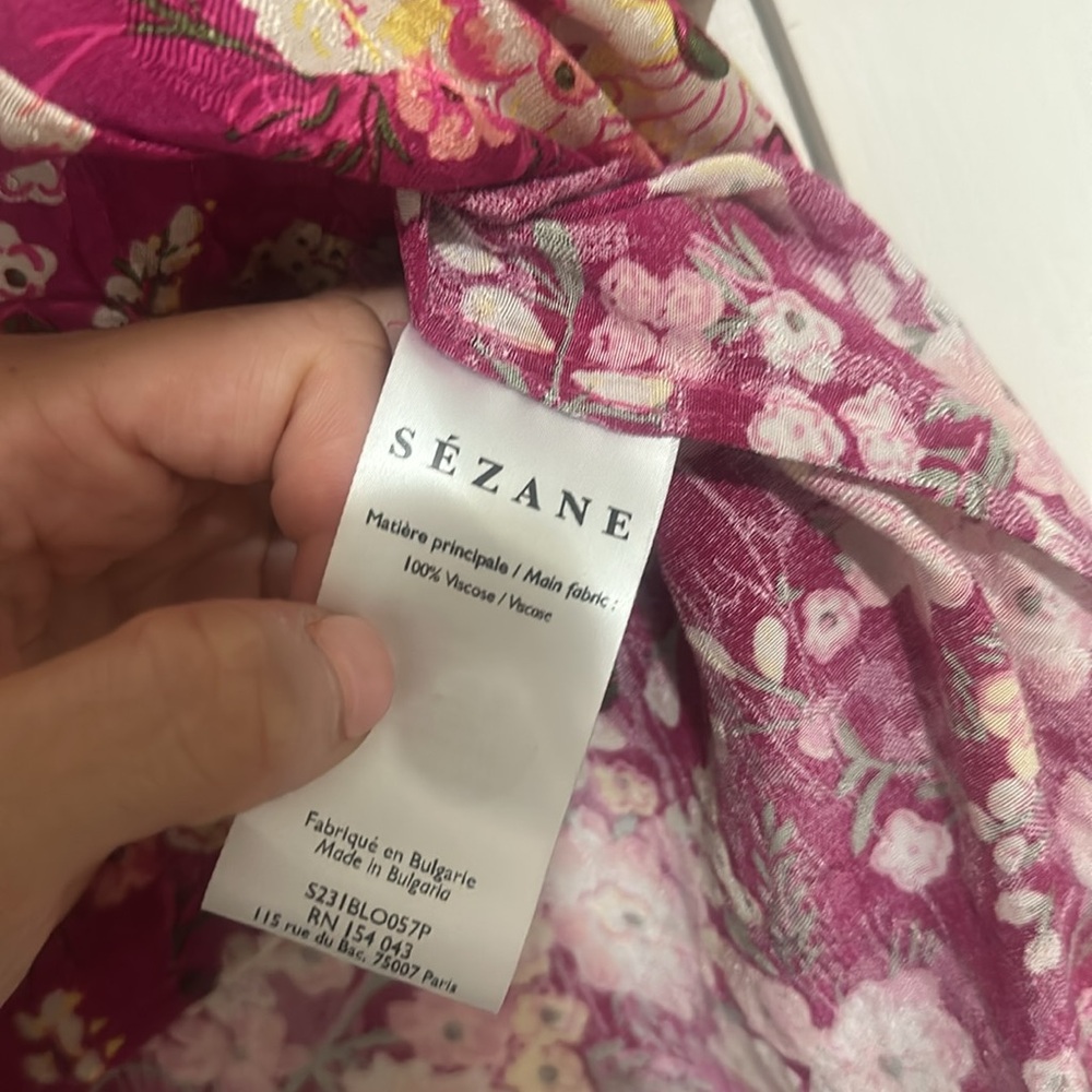 Sezane Dira Blouse in Minorca - Picture 6 of 8